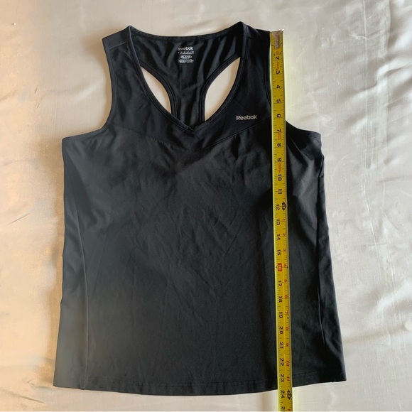 Reebok PlayDry Womens Size Medium Black Athletic Racerback Tank Top - Picture 8 of 9
